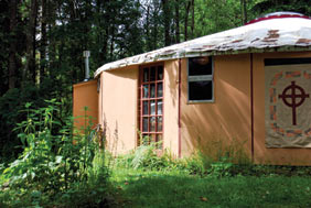 yurt at Mountain Spirit Herbals